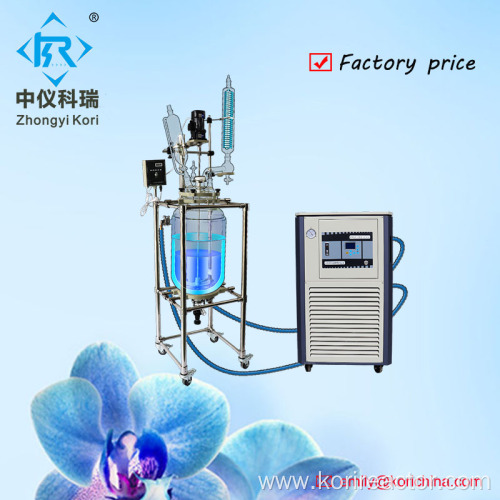 Chemical glass lab reactor with factory price